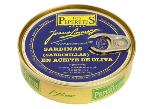 Petites sardines à l'huile d'olive - Los Peperetes - Conserves de Galice