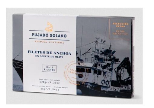 Filets d'anchois Double Zéro - Pujado Solano - Le Comptoir du Portugal l'épicerie fine portugaise depuis 2012